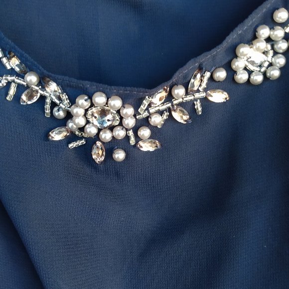 🌟SLNY || Sweetheart Neck Soutache Lace Gown - Picture 11 of 16